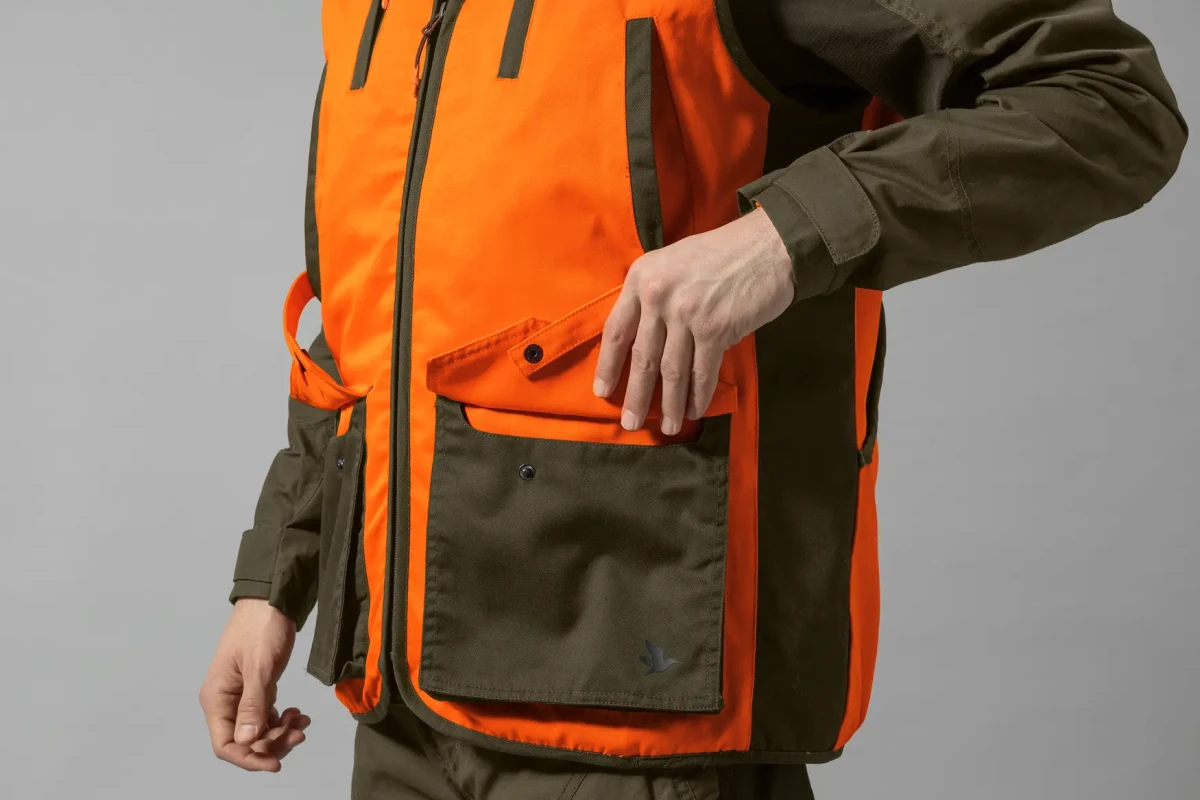 SEELAND TRAVO WAISTCOAT HI-VIS ORANGE - Safety vests and hats