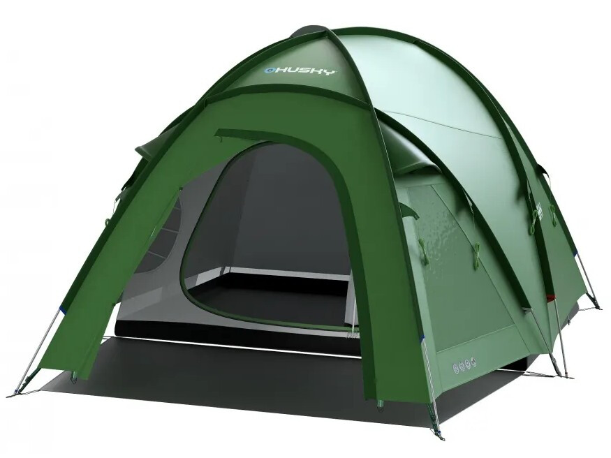 HUSKY Bigless グリーン キャンプテント　5人用 HUSKY BIGLESS 5 TENT GREEN 5 - Tents