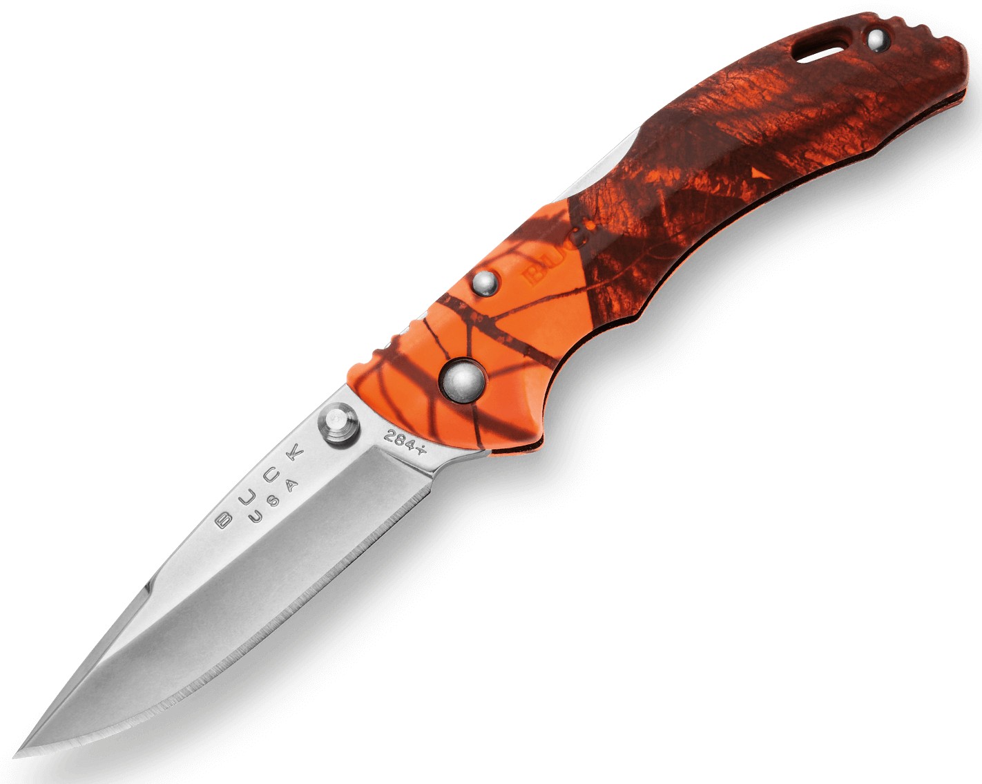 BUCK 284 BANTAM BBW POCKET KNIFE MOSSY OAK BLAZE CAMO