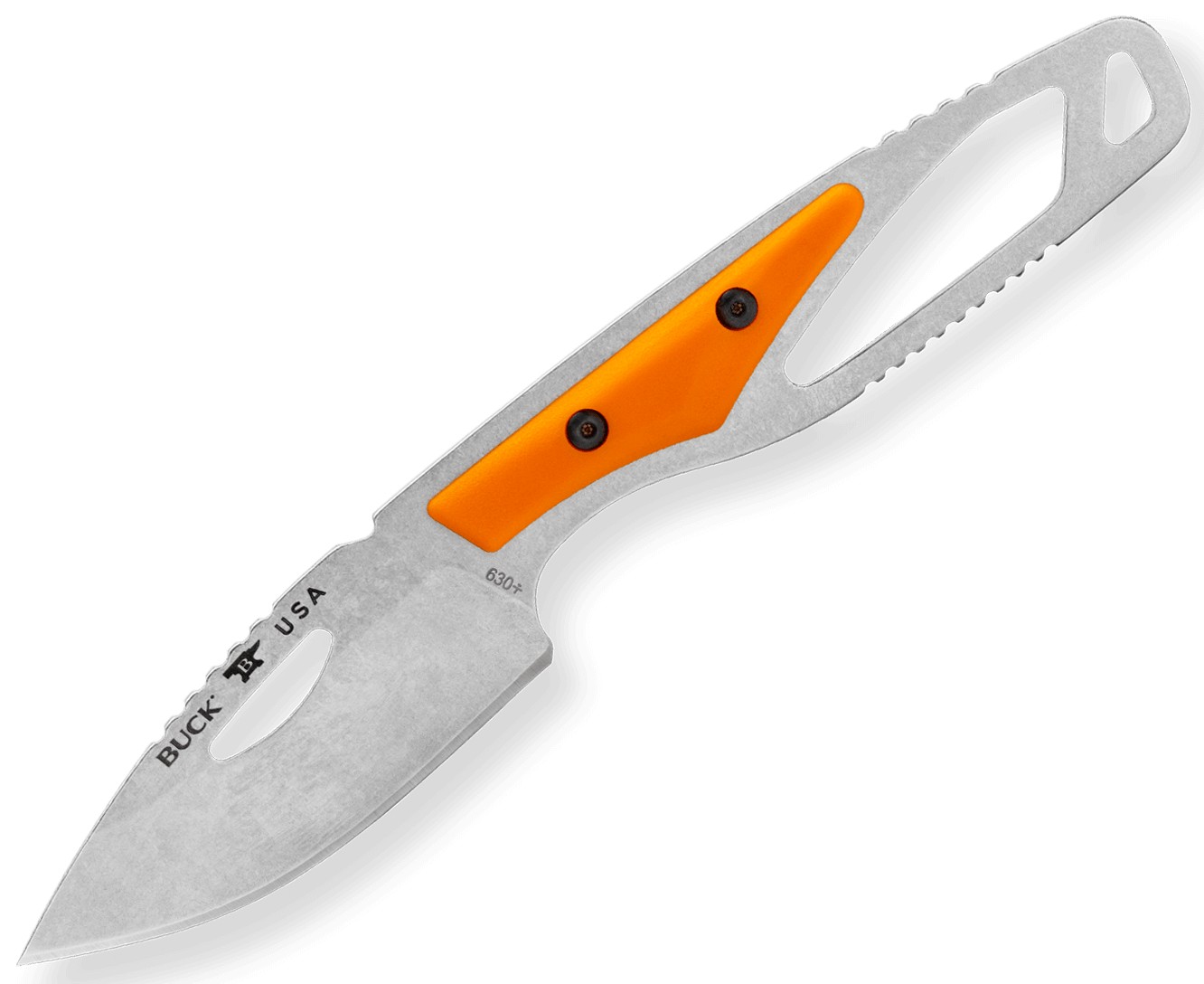 BUCK 630 PAKLITE HIDE KNIFE ORANGE