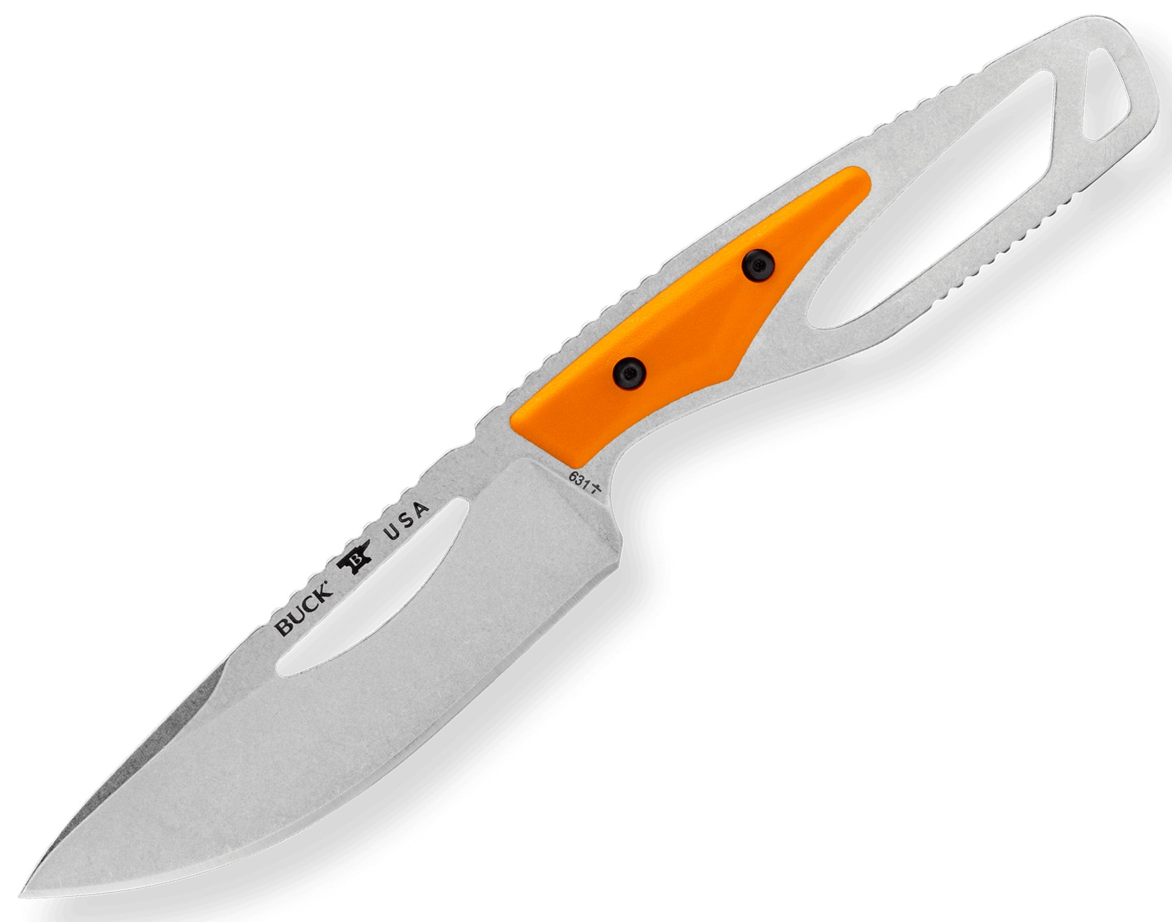 BUCK 631 PAKLITE FIELD KNIFE ORANGE