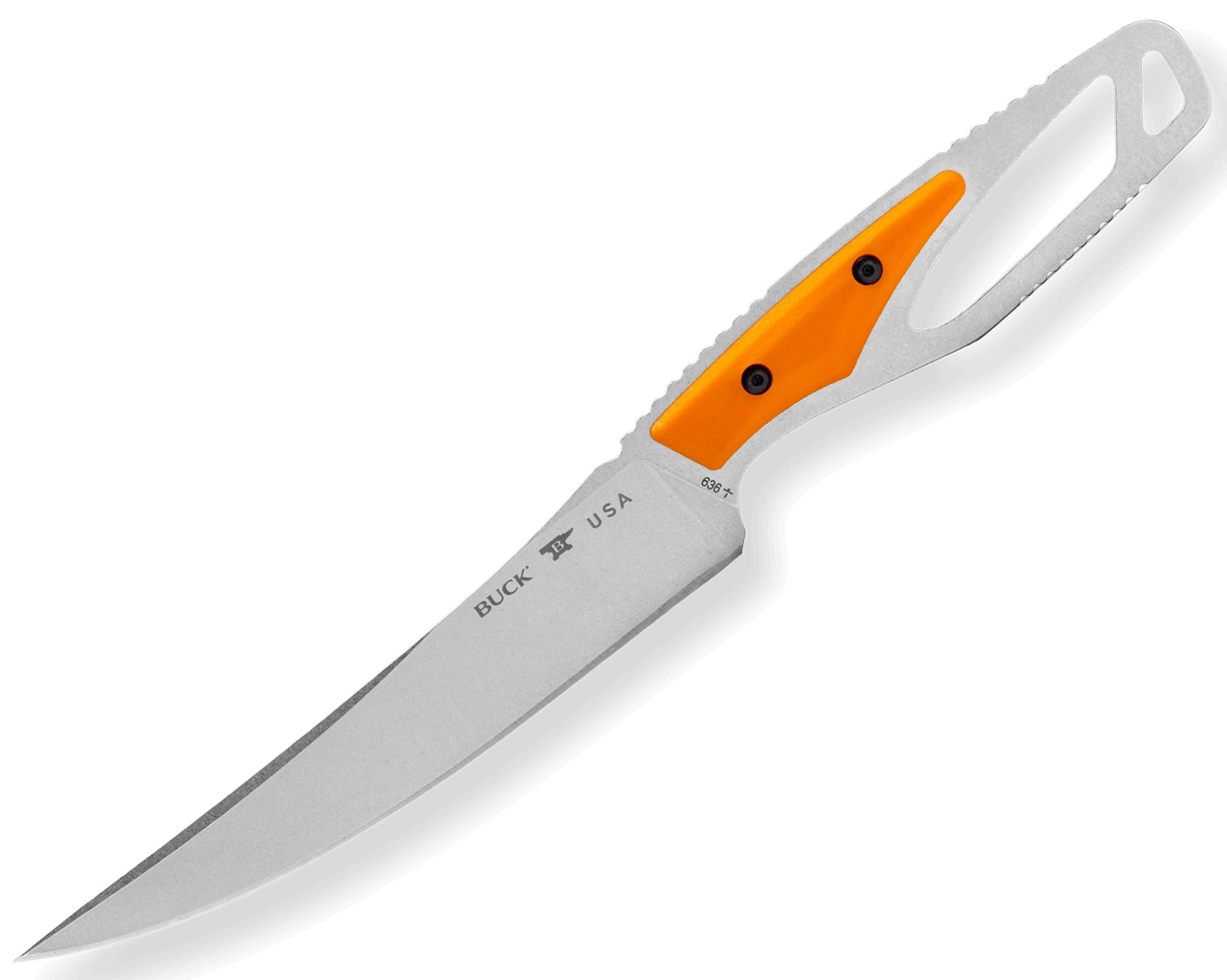 NUGA BUCK 636 PAKLITE PROCESSOR KNIFE ORANGE