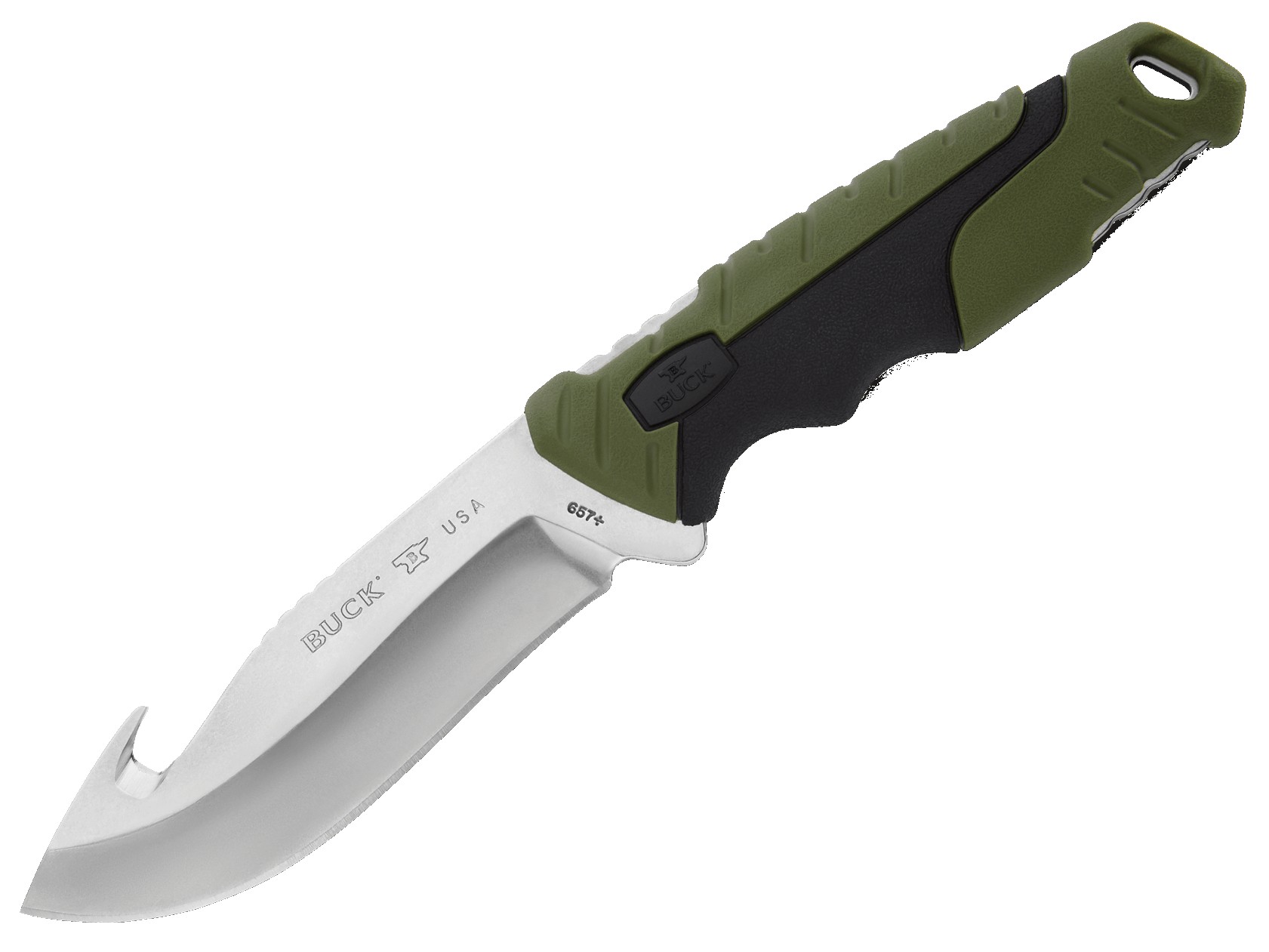 PEILIS SU KABLIUKU BUCK 657 DIDELIS PURSUIT, ŽALIAS/JUODAS