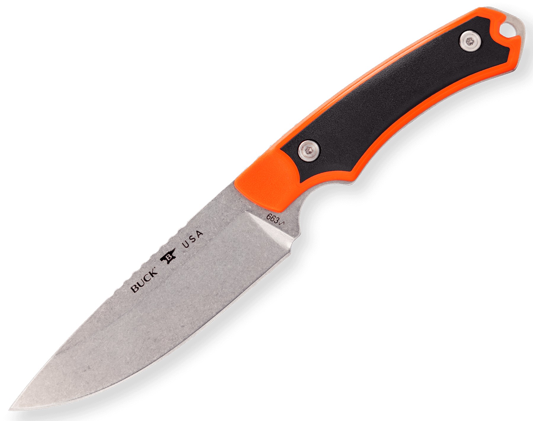 PEILIS BUCK 663 ALPHA GUIDE SELECT ORANŽINIS/JUODAS