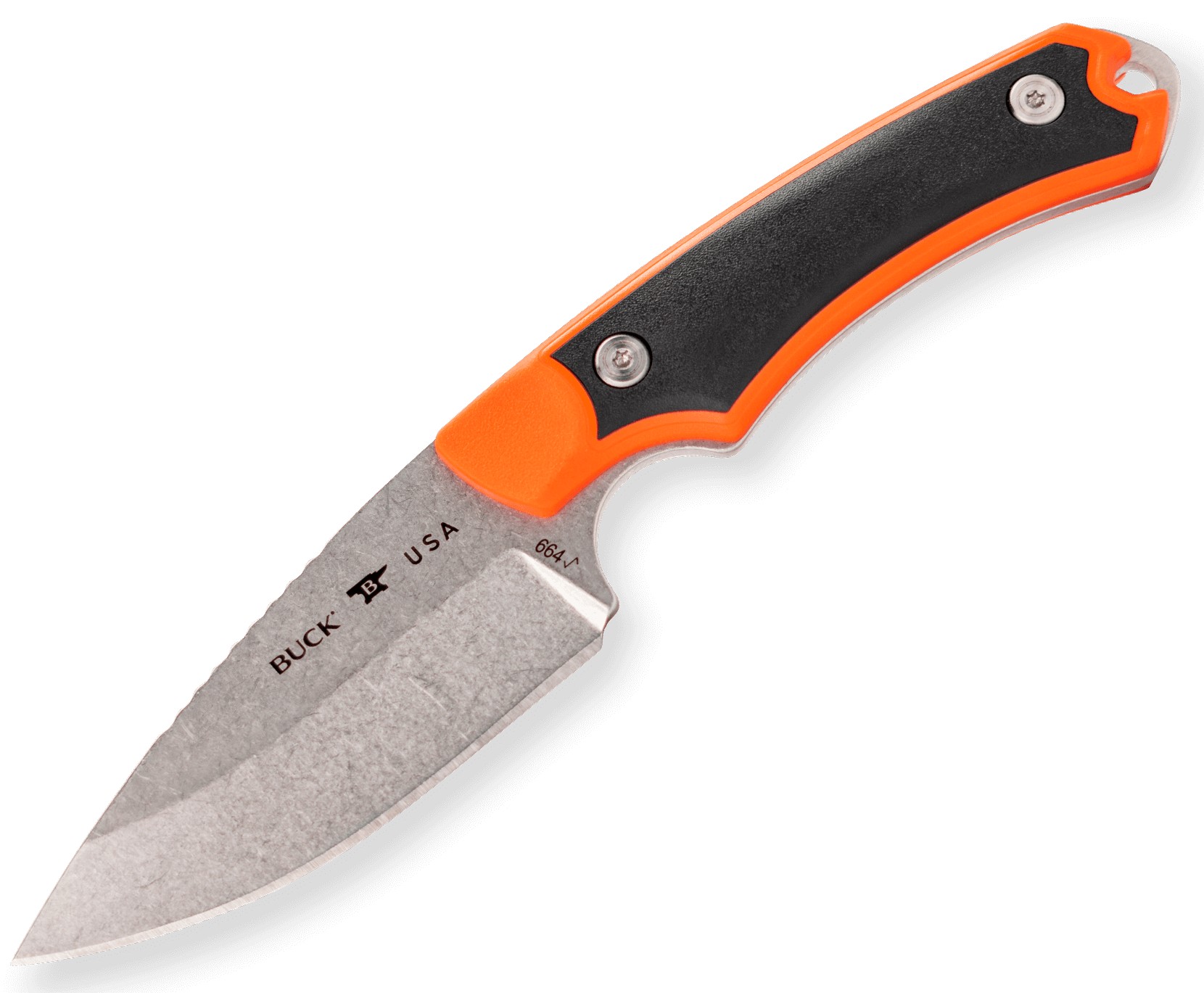 BUCK 664 ALPHA HUNTER SELECT KNIFE ORANGE/BLACK