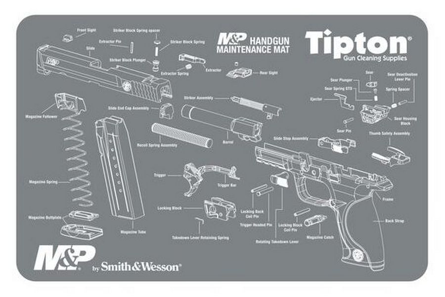 TIPTON FIREARM MAINTENANCE MAT M&P