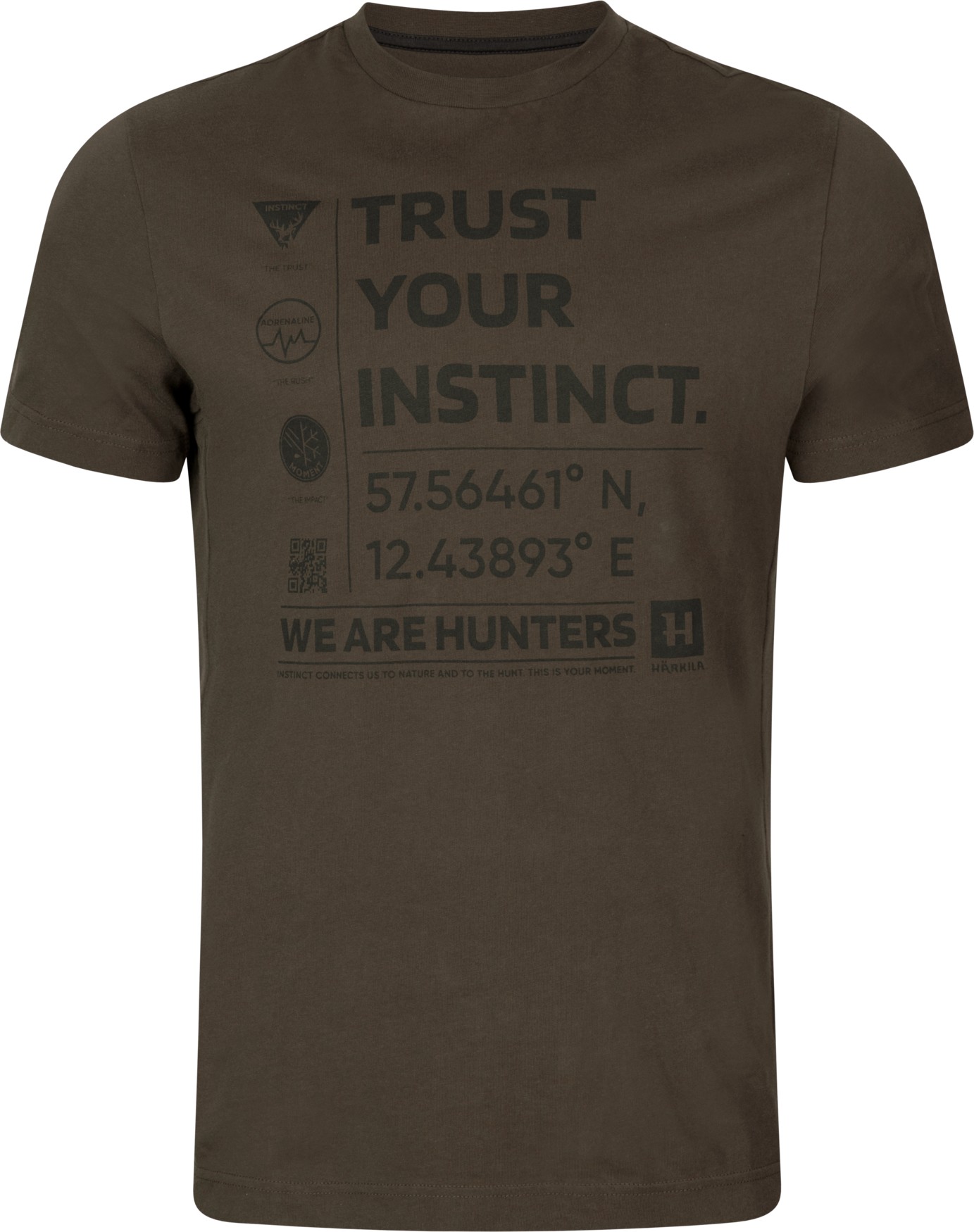 HÄRKILA INSTINCT T-SHIRT SHADOW BROWN