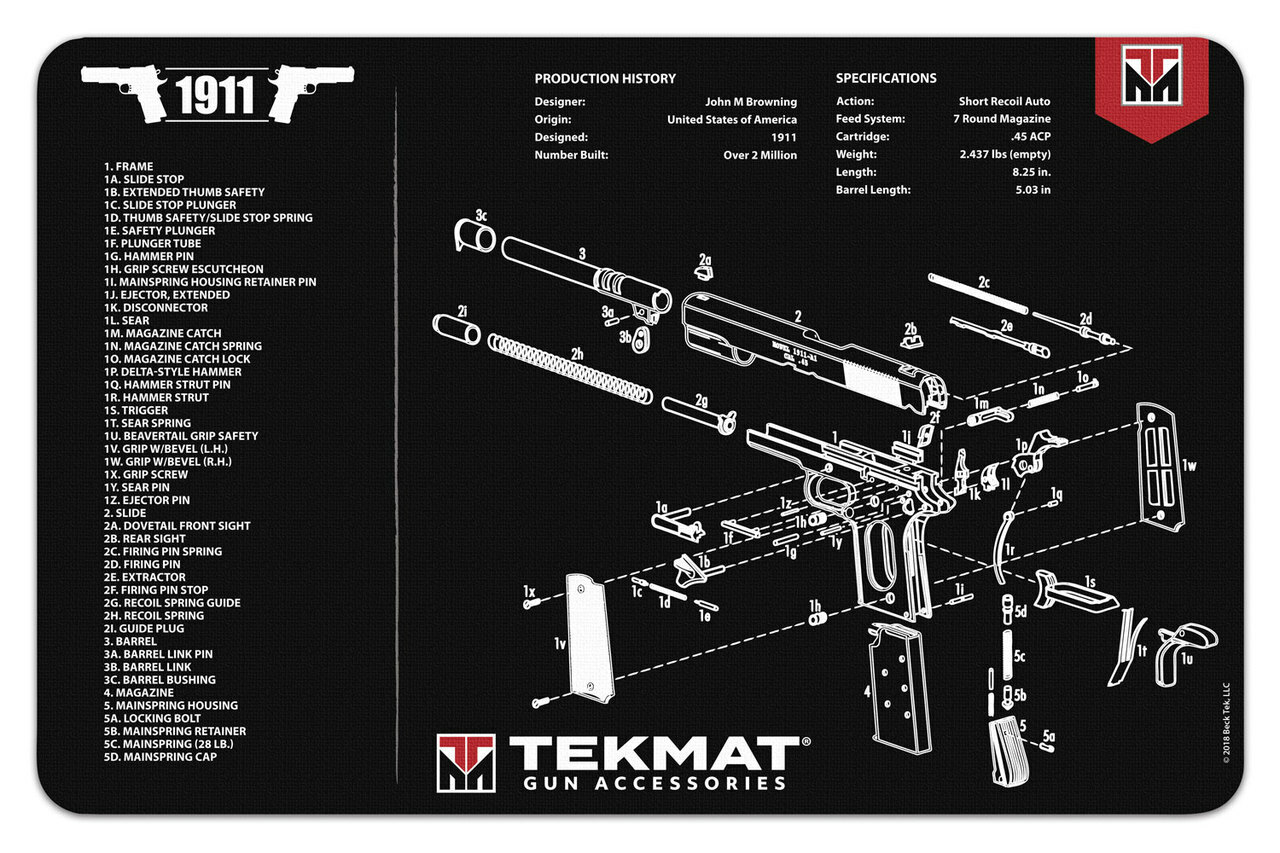 TEKMAT R17 1911 GUN CLEANING MAT