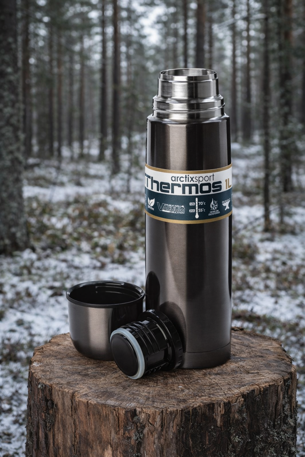 ТЕРМОС ARCTIXSPORT 1,0 L PEARL BLACK