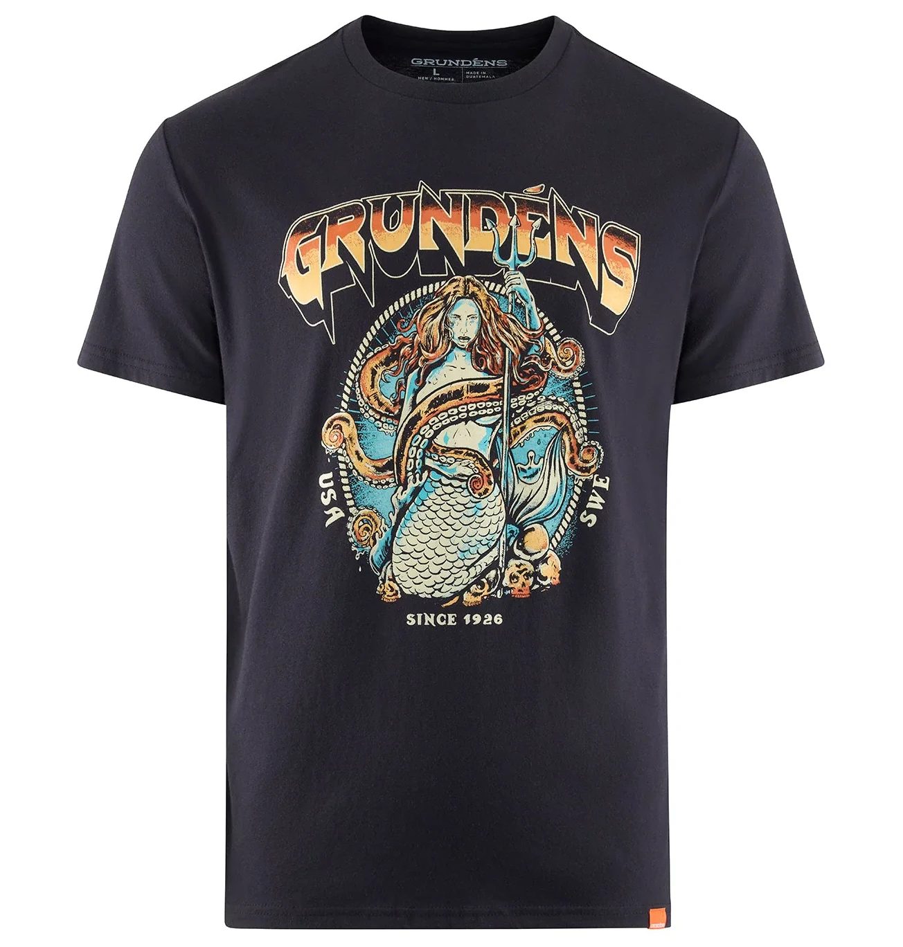 GRUNDENS SIREN SS T-SHIRT BLACK