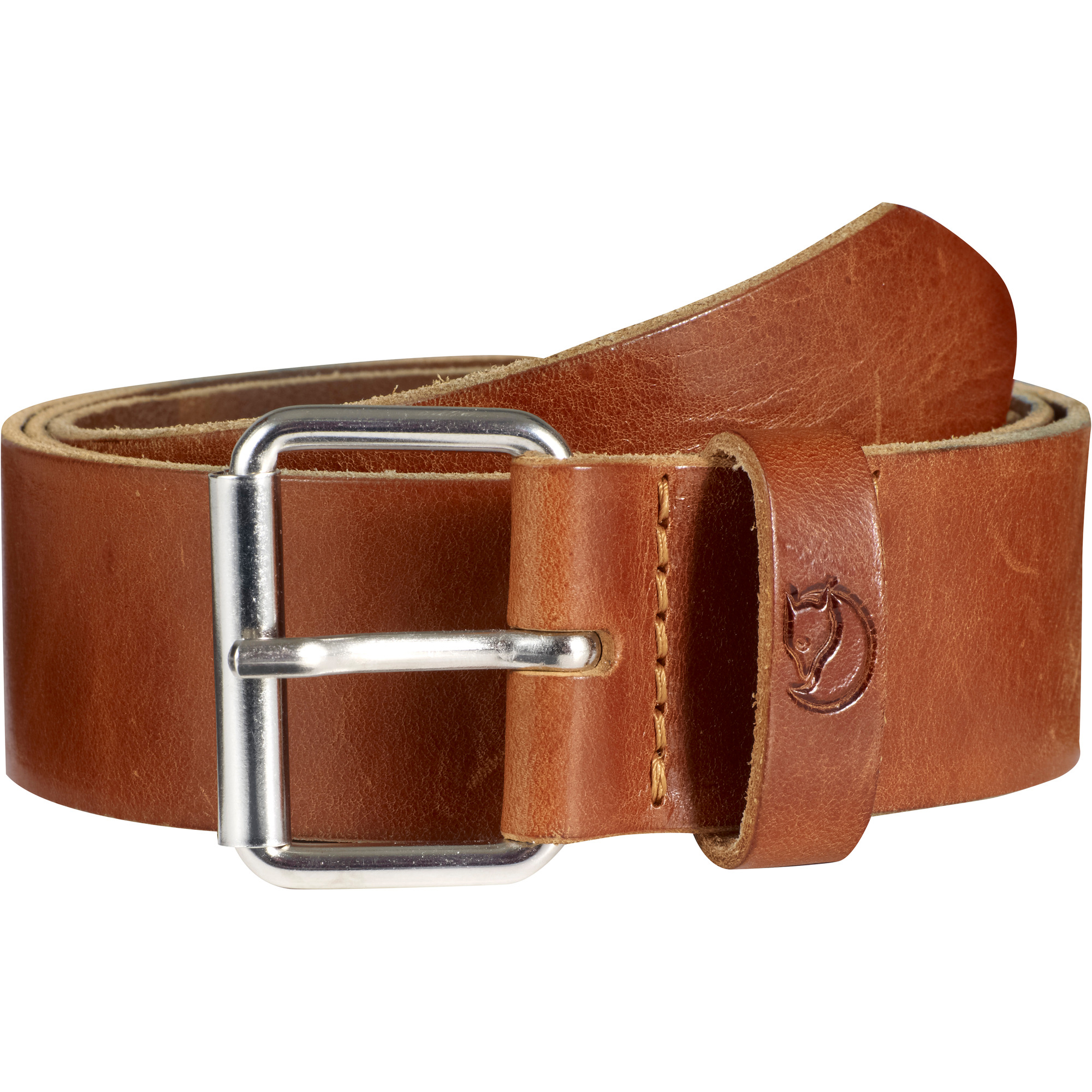 FJÄLLRÄVEN SINGI BELT 4 CM LEATHER COGNAC
