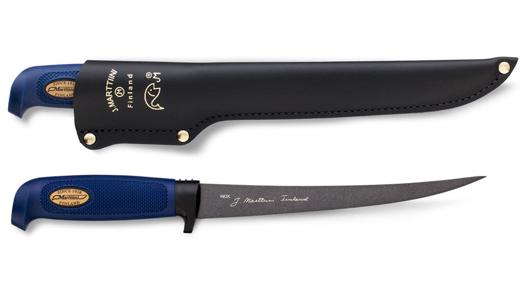 MARTTIINI MARTEF FILLETING KNIFE 19 LEATHER SHEATH BLISTER