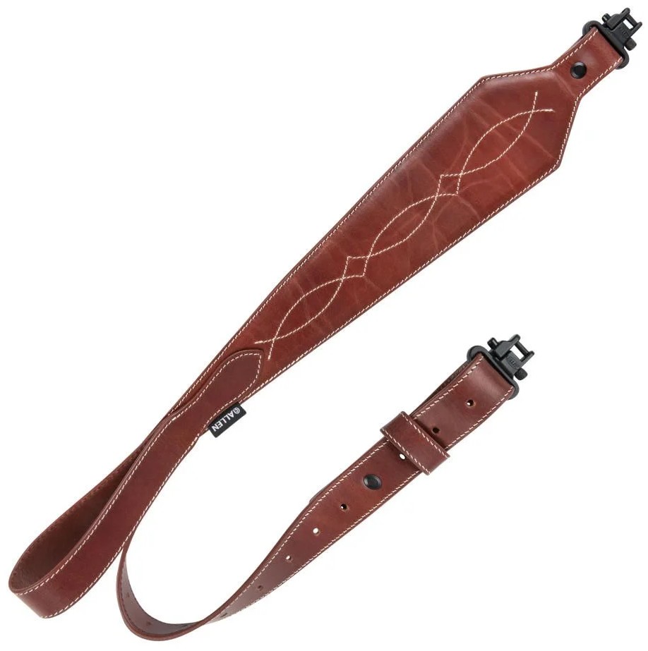 ALLEN HERITAGE WESTERN SCALLOP LEATHER SLING BROWN