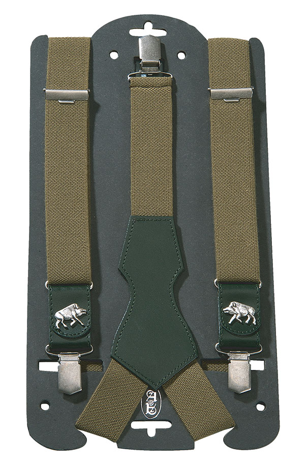 AKAH LEATHER SUSPENDERS WILD BOAR