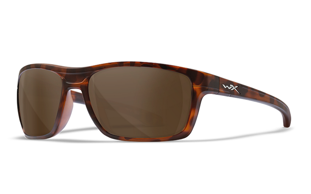 WILEYX KINGPIN SUNGLASSES BROWN MATTE DEMI FRAME
