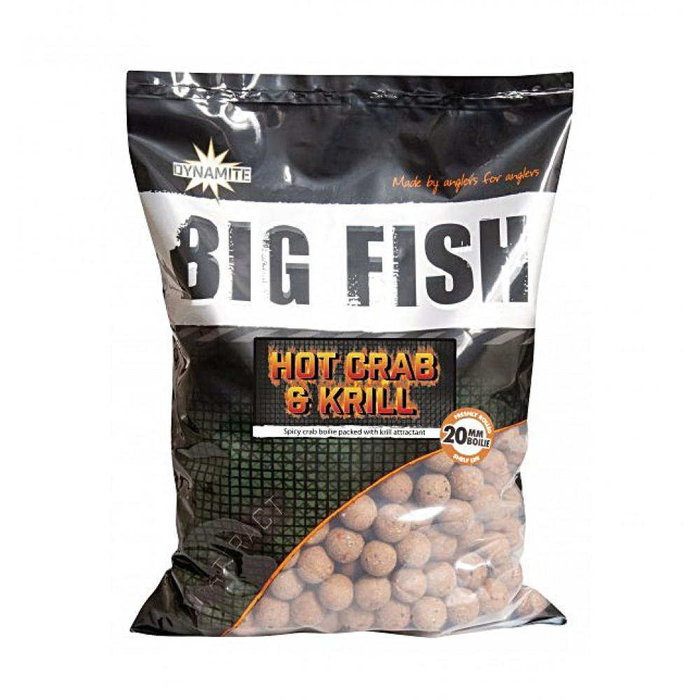 БОЙЛЫ DYNAMITE HOT CRAB KRILL 1,8 KG 20 MM