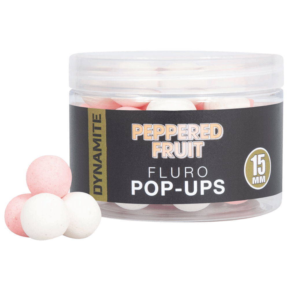 DYNAMITE BAITS PEPPERED FRUIT FLURO POPUP 15 MM