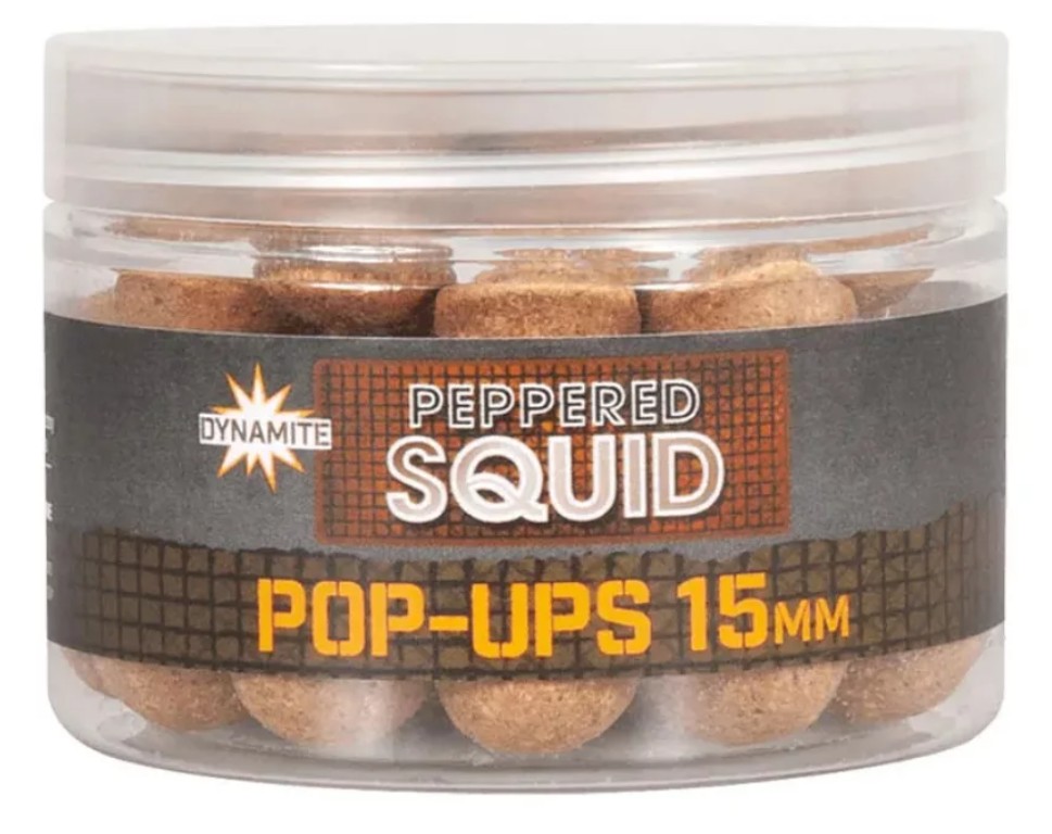 DYNAMITE BAITS FOODBAIT PEPPERED SQUID 15 MM BOILIES