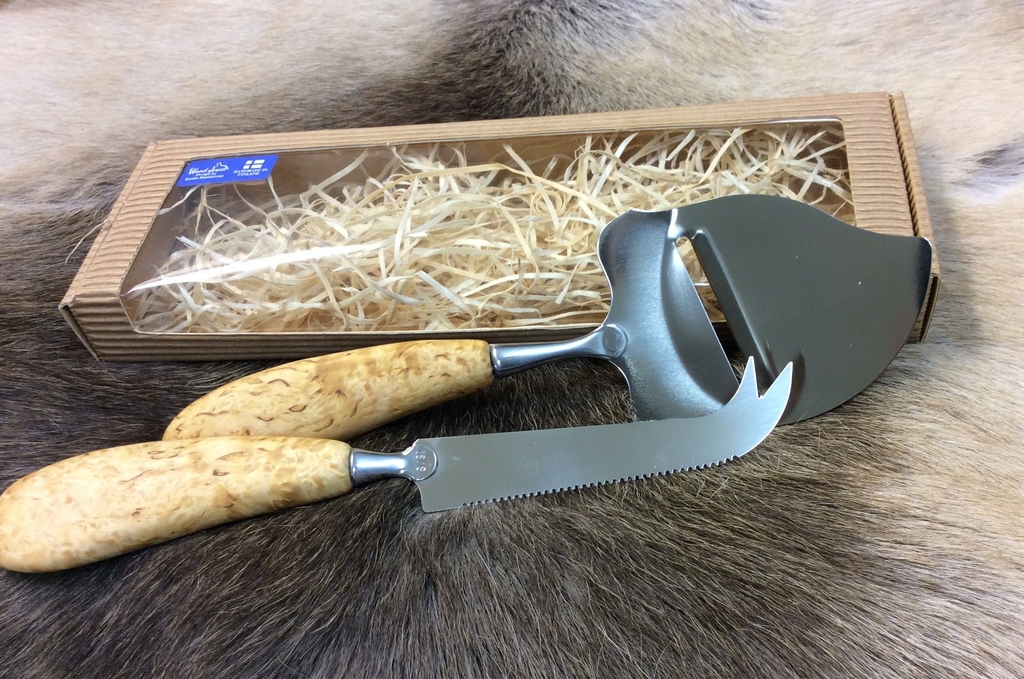 WOOD JEWEL CHEESE SERVERS IN A GIFT BOX
