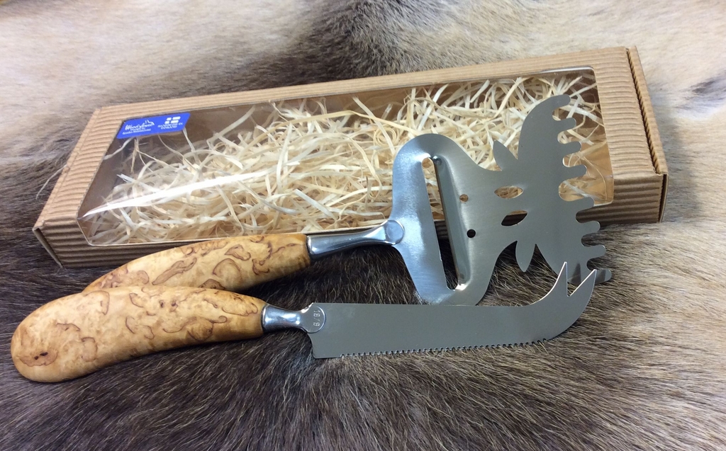 WOOD JEWEL CHEESE SERVERS ELK IN A GIFT BOX