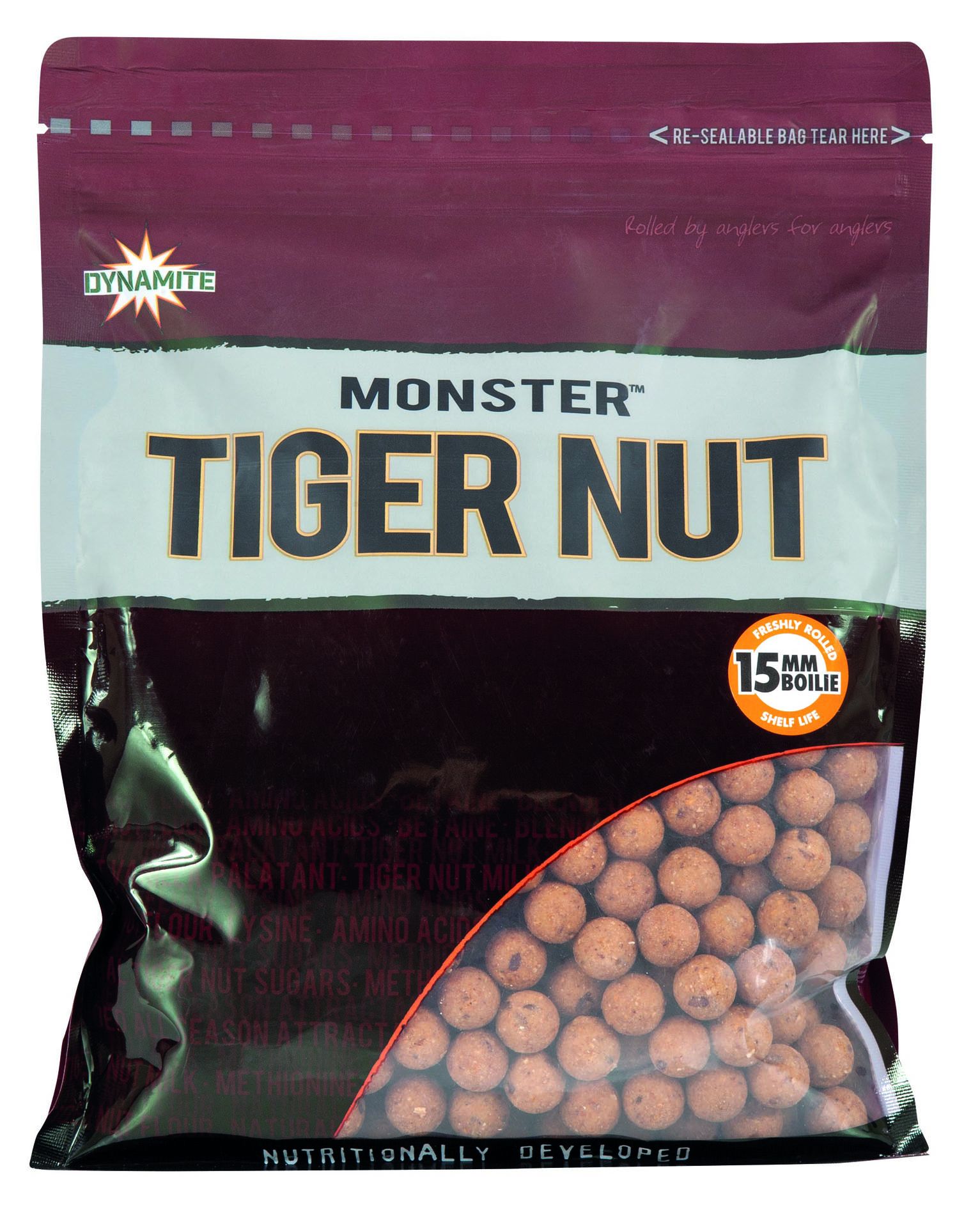 DYNAMITE BAITS MONSTER TIGER NUT BOILIES 15 MM 1 KG
