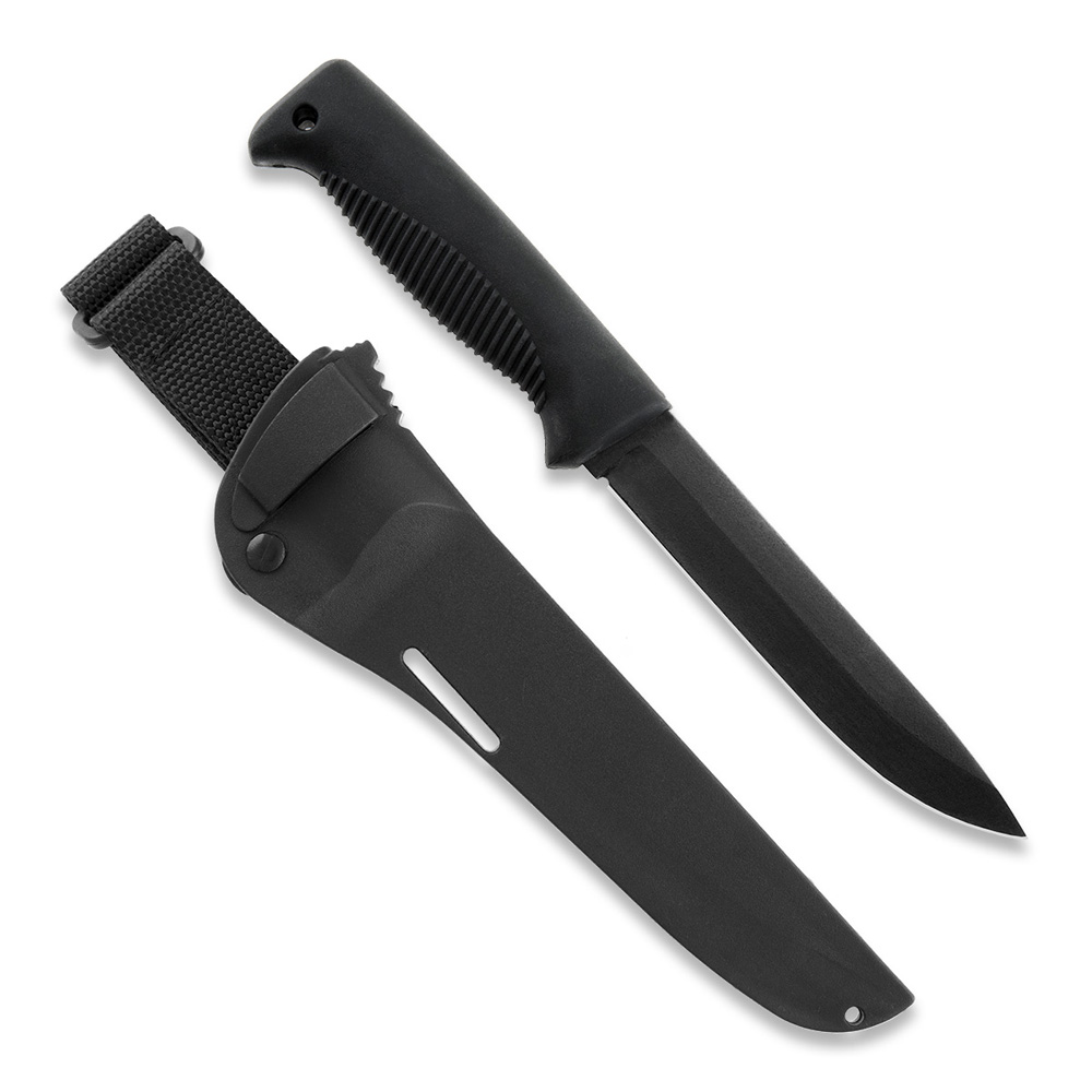 НОЖ PELTONEN M95 BLACK CERACOTE КОМПОЗИТНЫЙ ФУТЛЯР ЧЕРНЫЙ