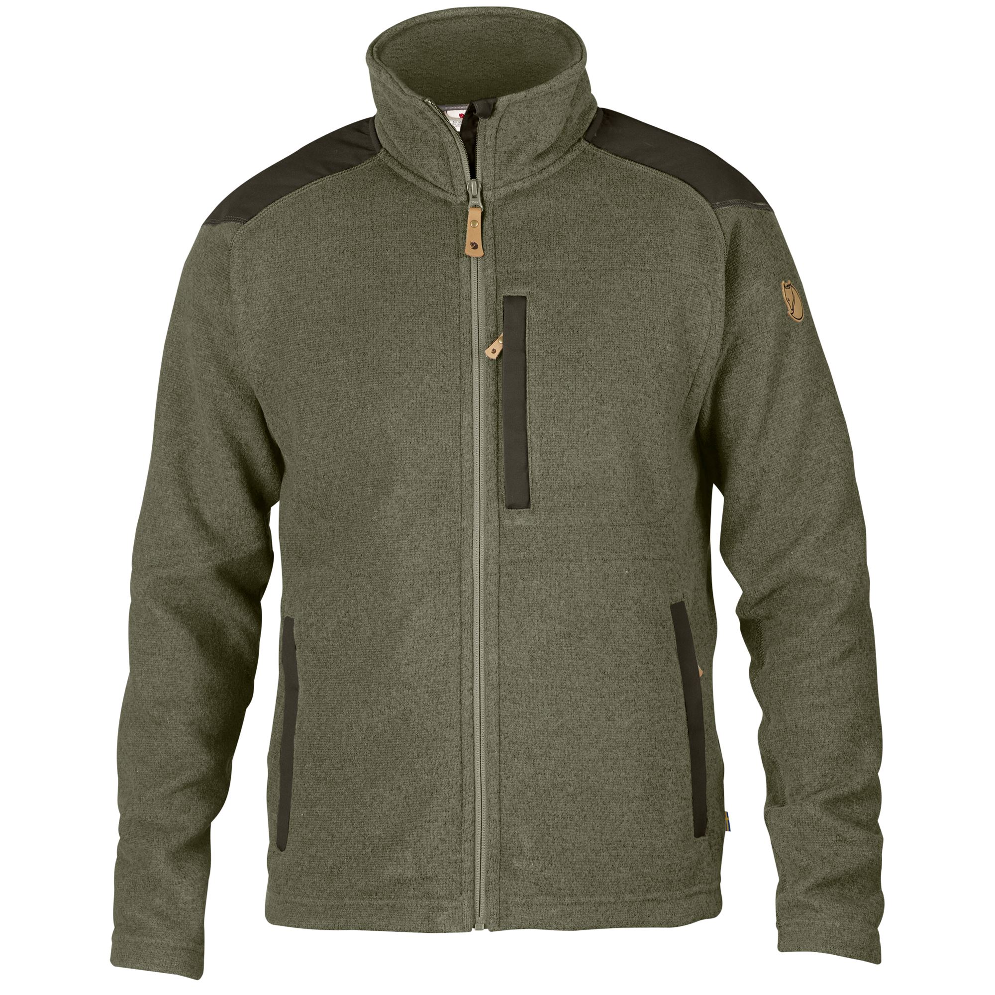 FJÄLLRÄVEN BUCK FLEECE M MEN'S FLEECE JACKET LAUREL GREEN DEEP FOREST