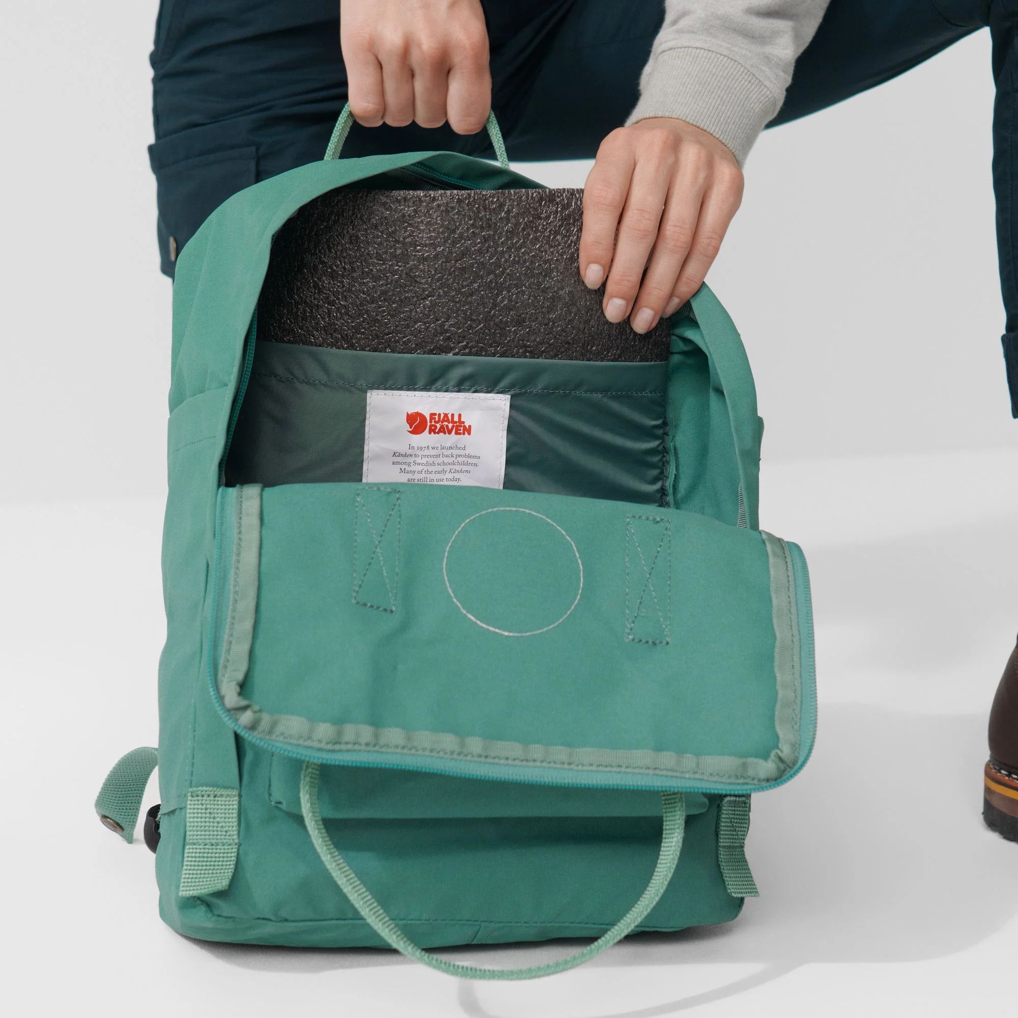 FJÄLLRÄVEN KANKEN BACKPACK SKY BLUE-LIGHT OAK 16 - Kuprinės