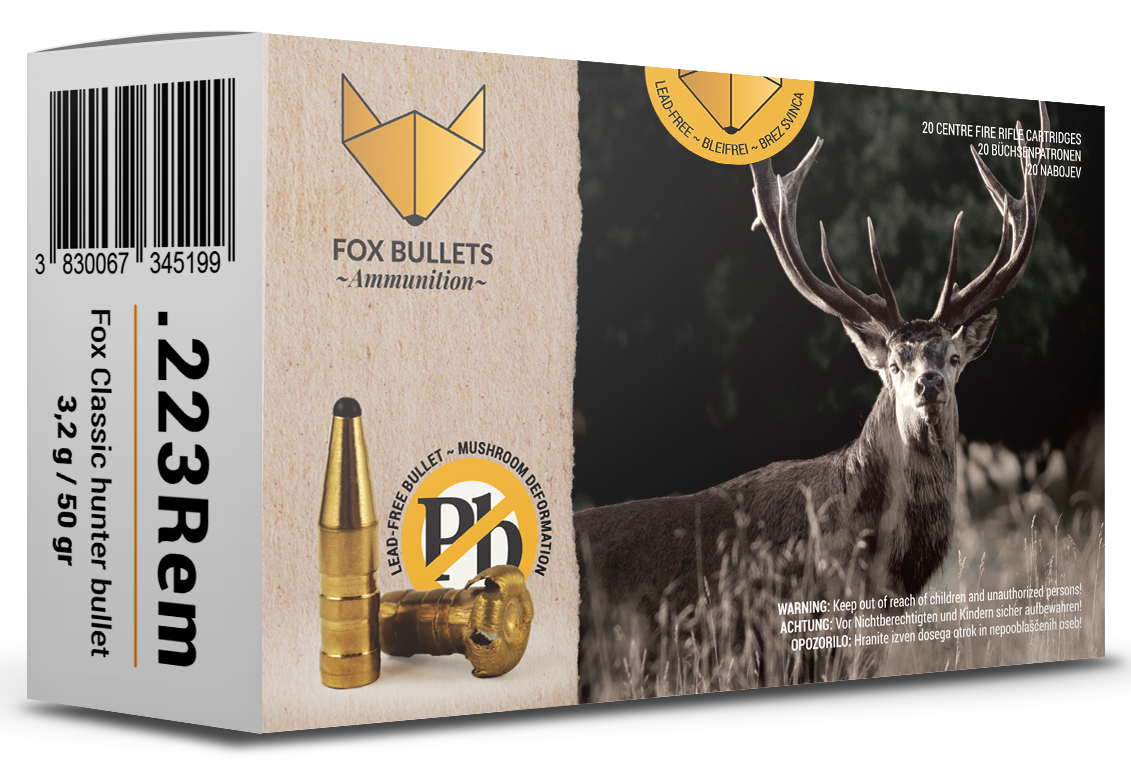 FOX CLASSIC HUNTER BULLET .223 REM 3,2 G