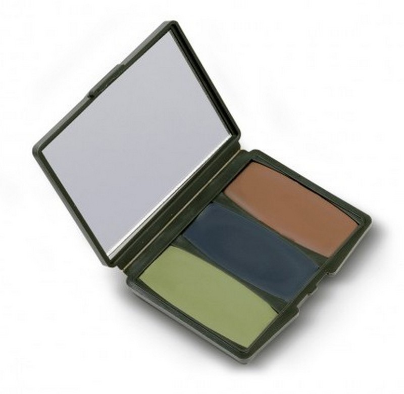 HUNTERS SPECIALTIES CAMO-COMPAC 3 COLOR WOODLAND MAKEUP KIT