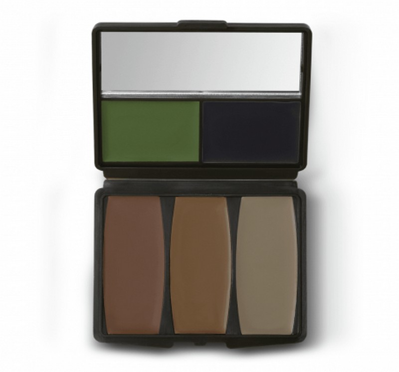 HUNTERS SPECIALTIES CAMO-COMPAC 5 COLOR MILITARY FOREST MAKEUP KIT