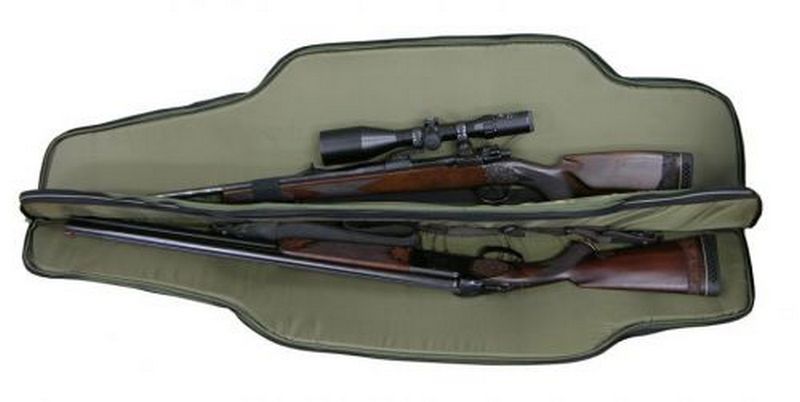 HUBERTUS GUN CASE FOR TWO RIFLE WITH SILENCER 130 CM