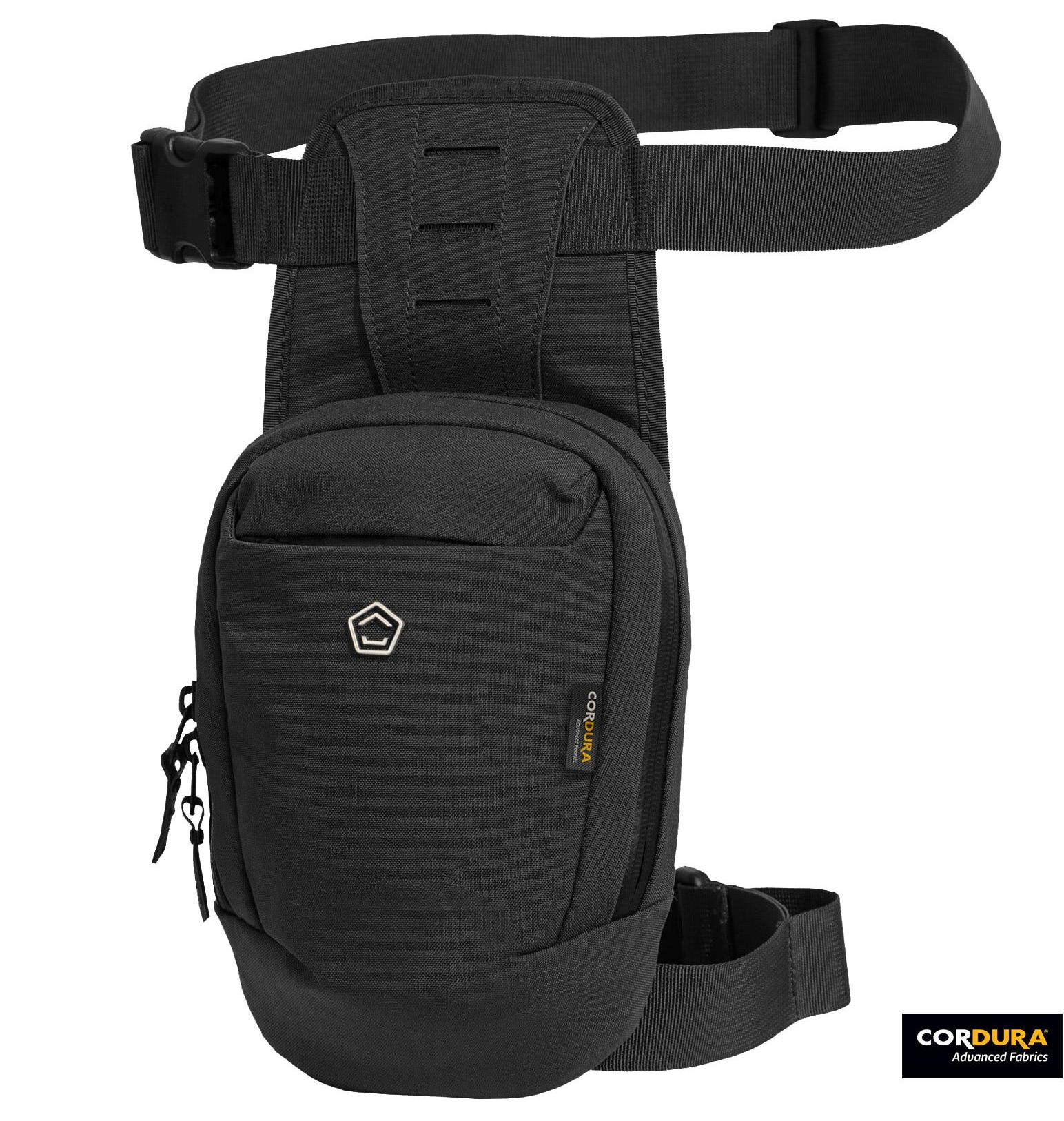 PENTAGON CONSUL THIGH POUCH BLACK