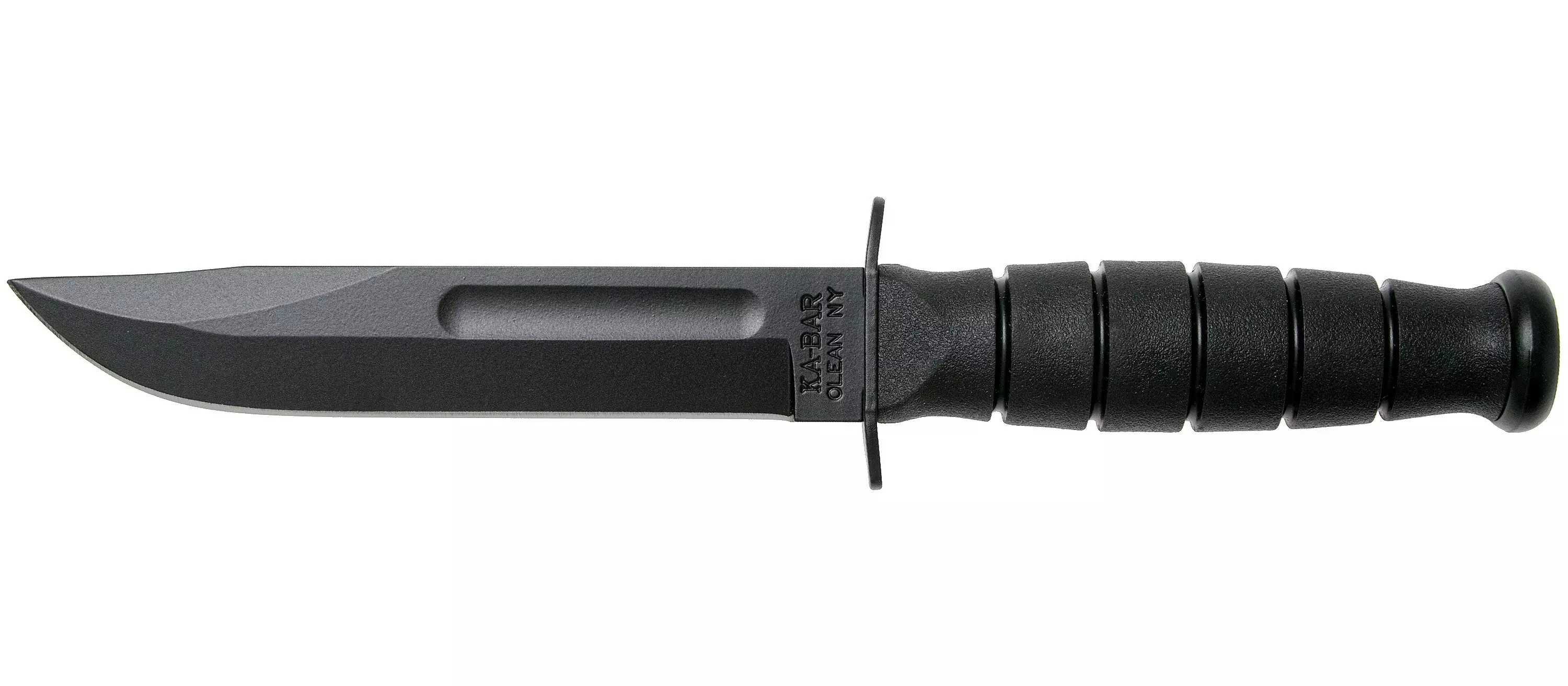KA-BAR 1258 BLACK SHORT KNIFE 134 - Peiliai fiksuotais ašmenimis