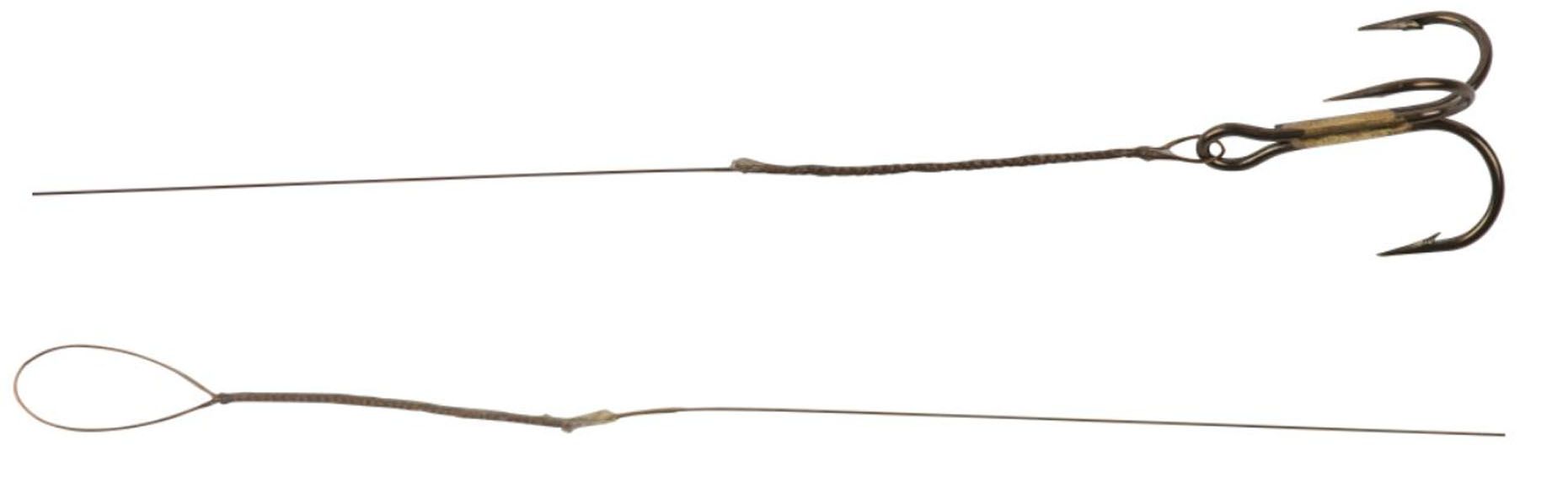 VMC LEADER MEGAFLEX WITH A TREBLE HOOK 40 CM 5 KG