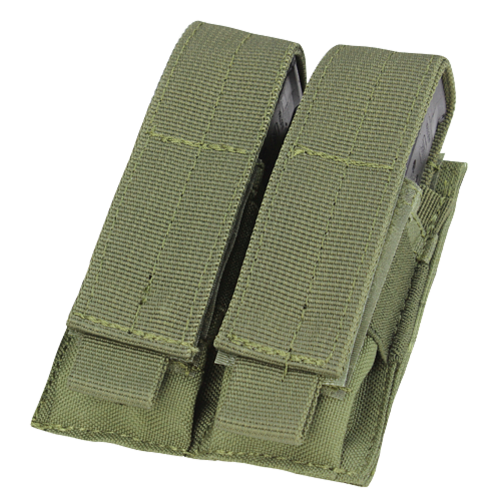 CONDOR DOUBLE PISTOL MAG POUCH OLIVE DRAB