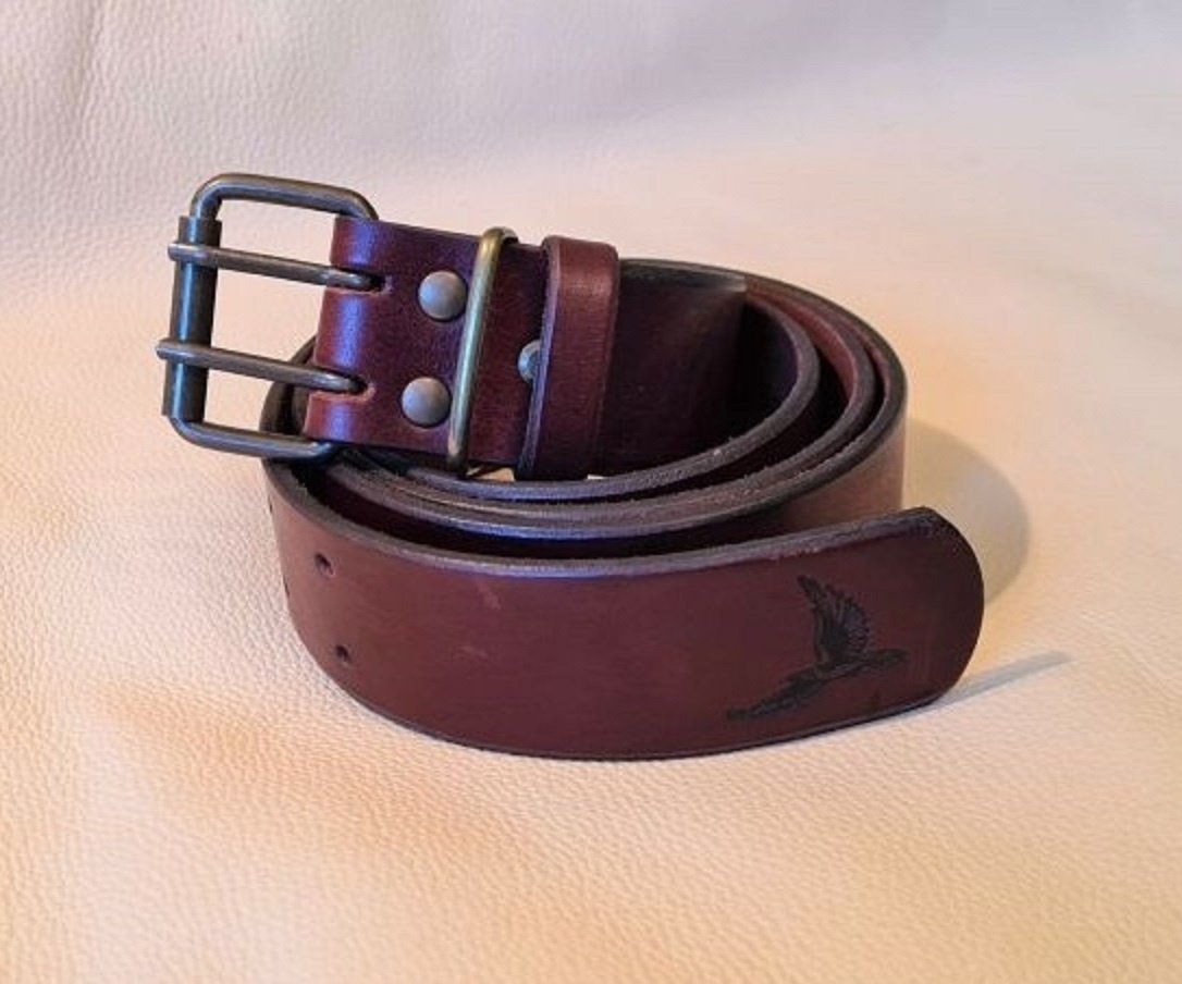 NATURAL LEATHER BELT BROWN