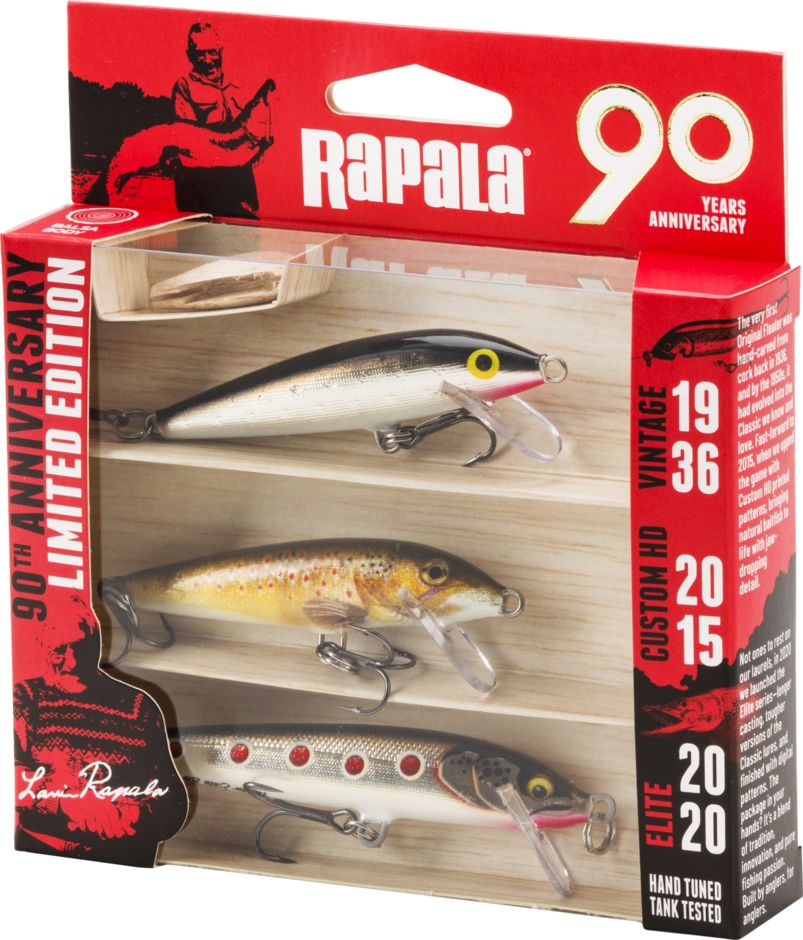 VOBLERIŲ RINKINYS RAPALA 90 YEARS LURE KIT FLOATER SMALL NATURISTIC