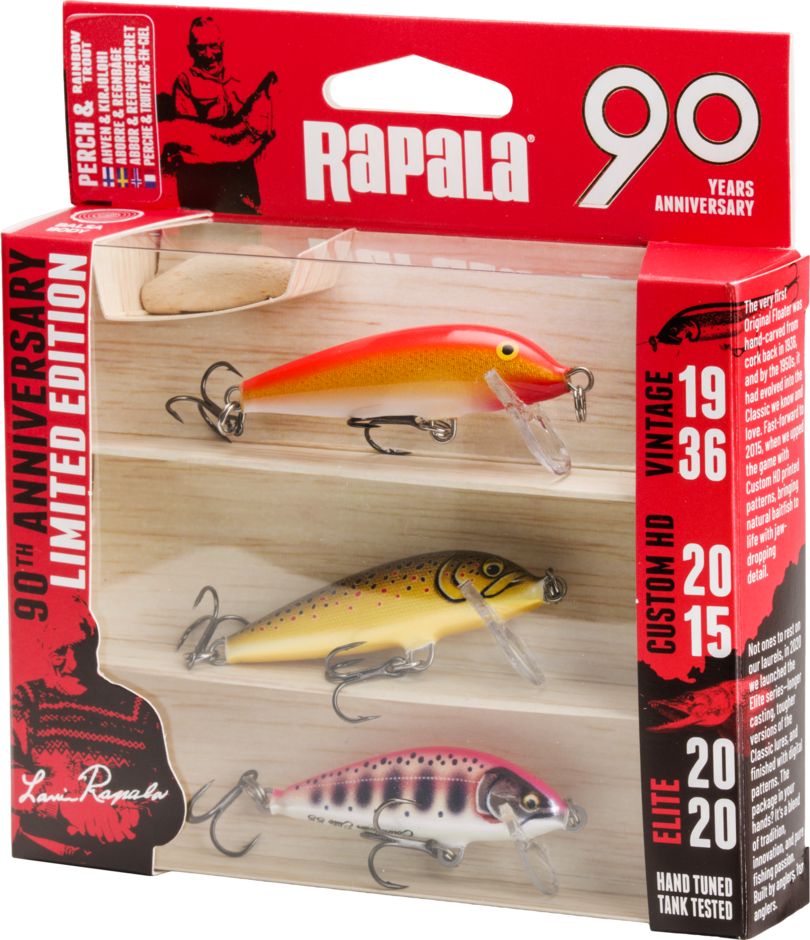 RAPALA  90 YEARS LURE KIT COUNTDOWN SMALL BRIGHT