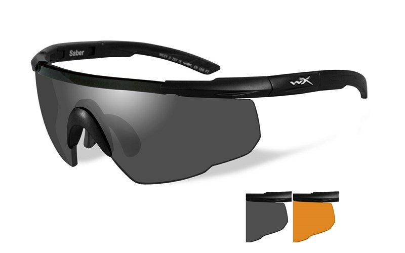 WILEYX SABER ADV SMOKE/LIGHT RUST MATTE BLACK FRAME W/BAG
