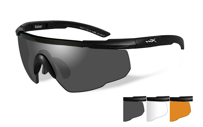 WILEYX SABER ADV SMOKE/CLEAR/RUST MATTE BLACK FRAME