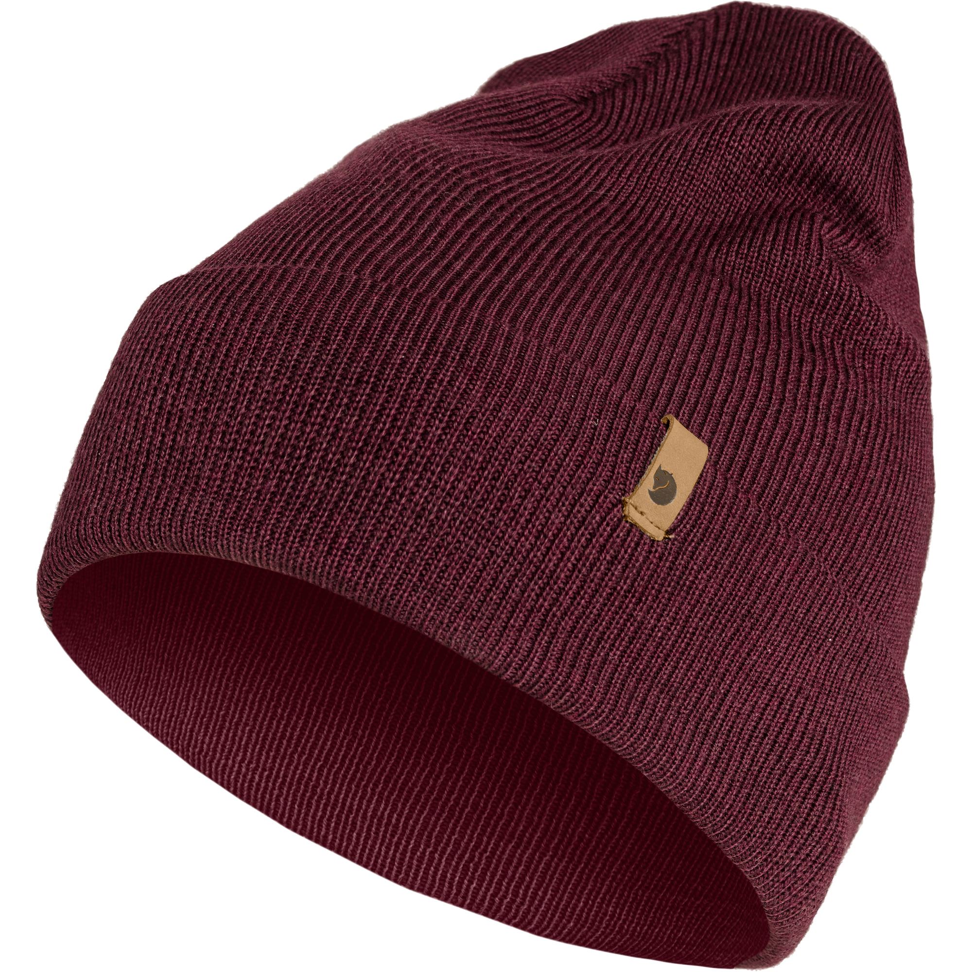 FJÄLLRÄVEN CLASSIC KNIT HAT DARK GARNET