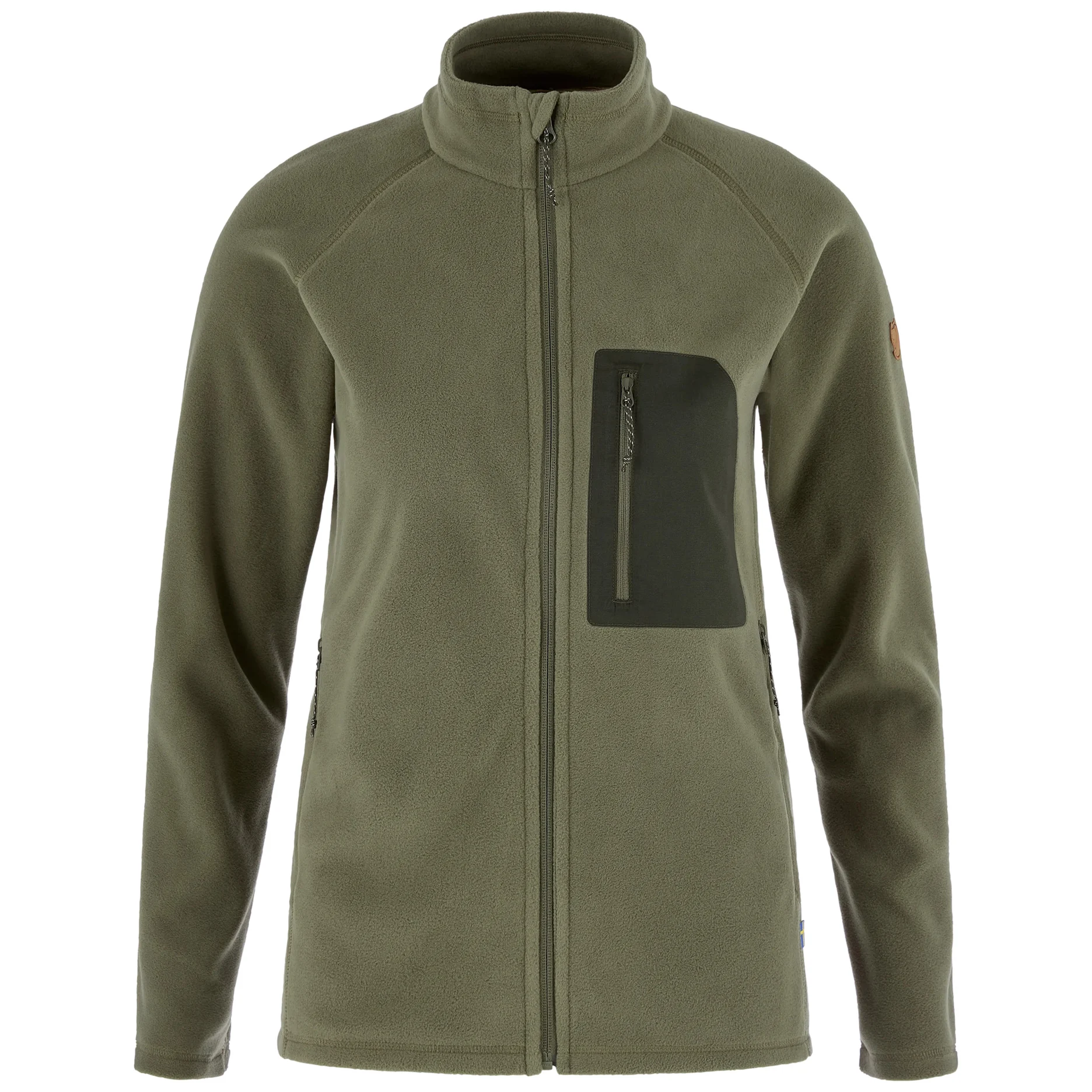 FJÄLLRÄVEN KAIPAK FLEECE W ЖЕНСКАЯ ФЛИСОВАЯ КУРТКА LAUREL GREEN-DEEP FOREST