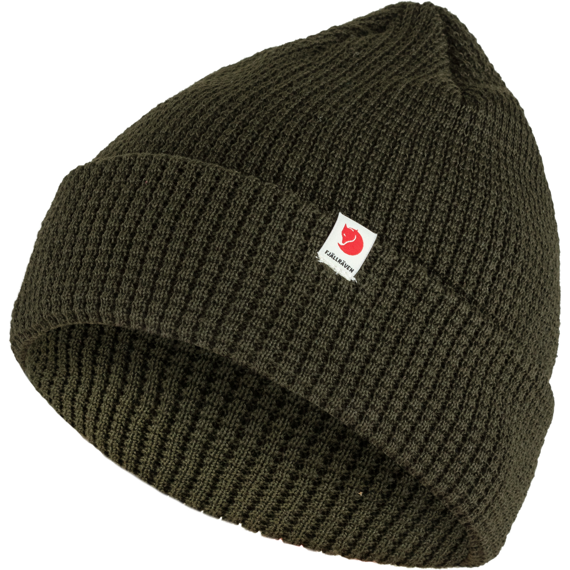 FJÄLLRÄVEN TAB HAT ЛЁГКАЯ ВЯЗАНАЯ ШАПКА DEEP FOREST