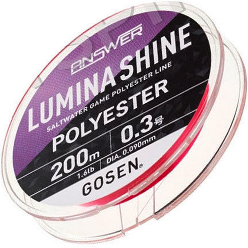 GOSEN ANSWER LUMINA SHINE FISHING LINE 200 M PINK