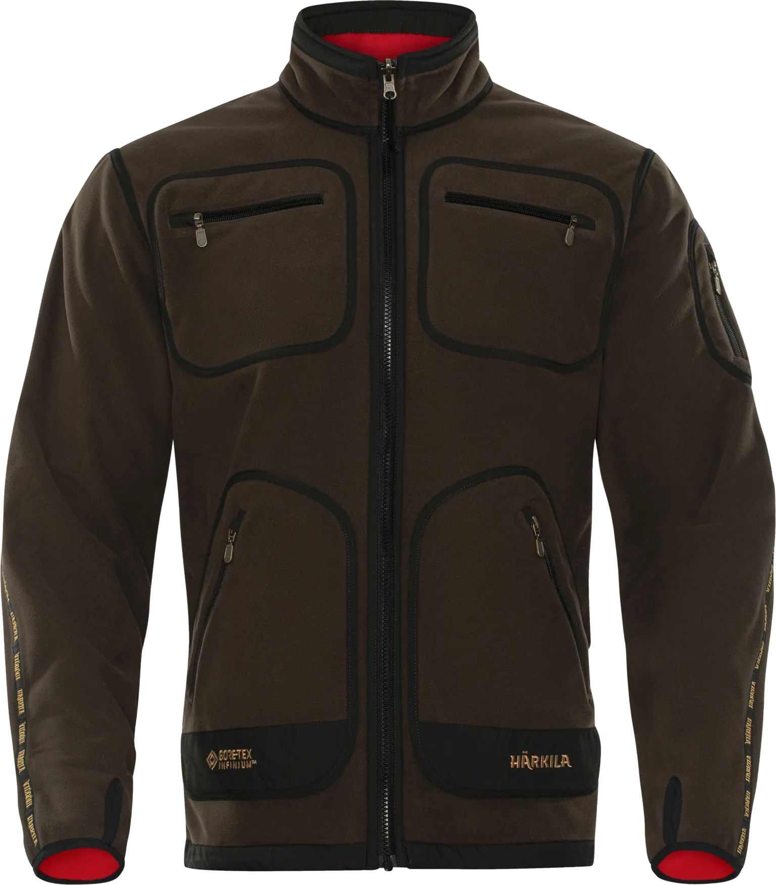 ФЛИСОВАЯ КОФТА HÄRKILA KAMKO BROWN/RED
