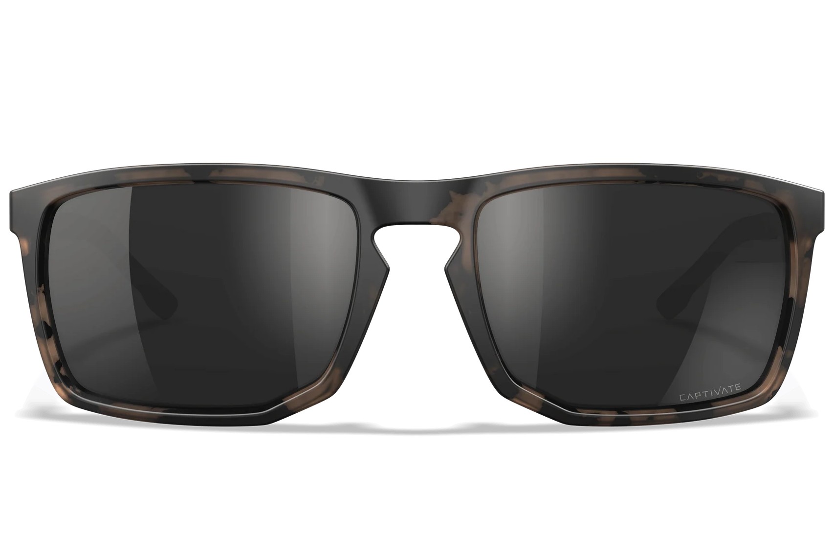 WILEY X AXE CAPTIVATE POL BLACK MIRROR MATTE TORTOISE BROWN FRAME GLASSES