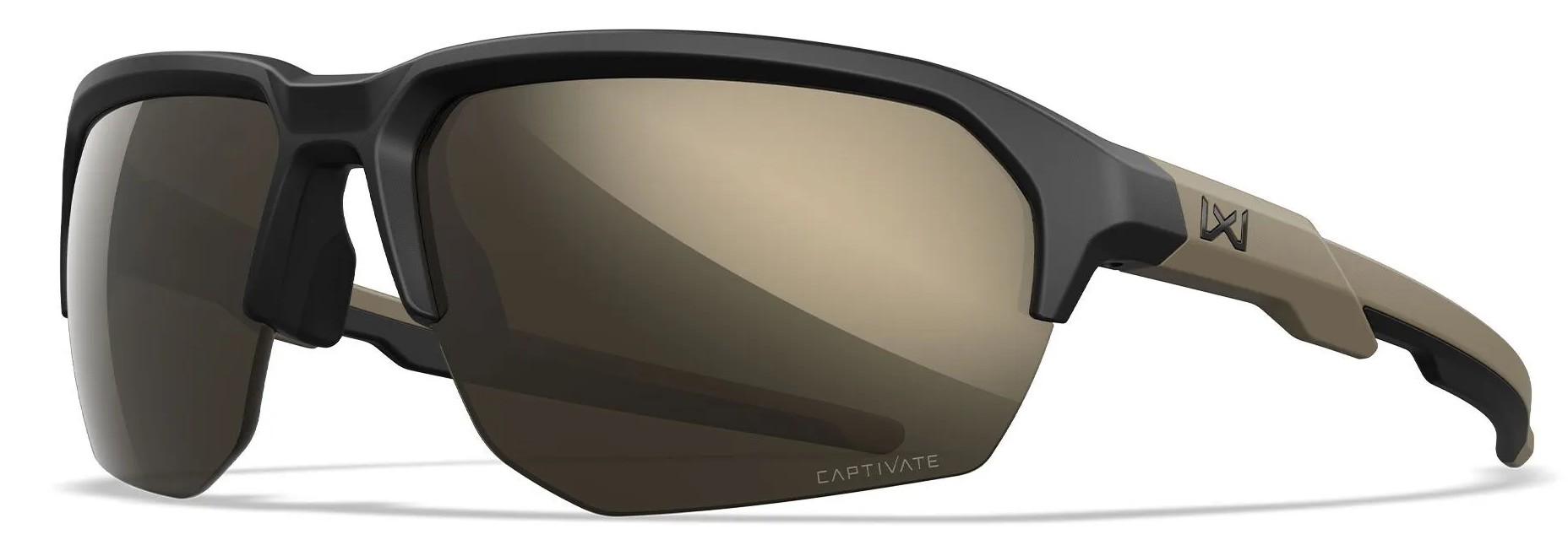 ТАКТИЧЕСКИЕ ОЧКИ WILEYX JAKL CAPTIVATE TUNGSTEN MIRROR MATTE BLACK/TAN FRAME
